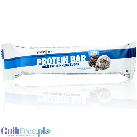 Per4m Protein Bar Cookies n' Creme - 20g protein bar, chocolate chip cookie n' creme flavor