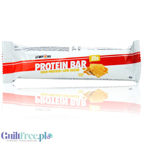 Per4m Protein Bar Caramel Biscuit - 20g protein bar, flavor caramelized cookie & white chocolate