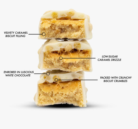 Per4m Protein Bar Caramel Biscuit - 20g protein bar, flavor caramelized cookie & white chocolate