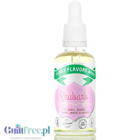 Funky Flavors Basic Rhubarb 30ml - rhubarb flavor without sugar and fat