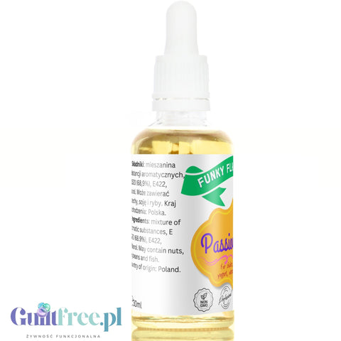 Funky Flavors Basic Passion Fruit 30ml for shakes, desserts, yogurt, ice cream & pancakes