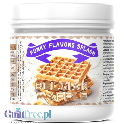 Funky Flavors Splash Waffle 6kcal 150g - gofrowy aromat słodzący w proszku z wafelkami