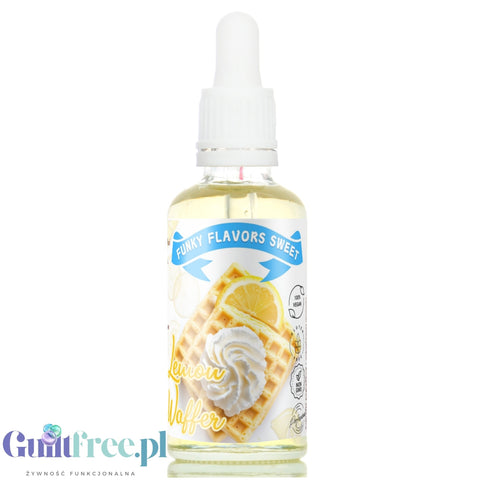 Funky Flavors Sweet Lemon Wafer - smakowe kropelki słodzące bez cukru i kalorii