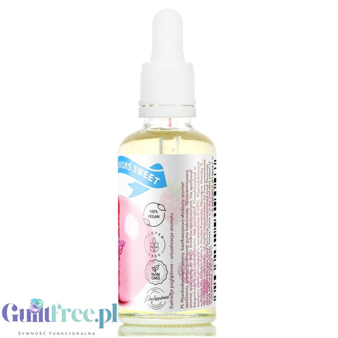 Funky Flavors Sweet Raspberry Bubble Gum - flavored sweetener drops without sugar, fat or calories