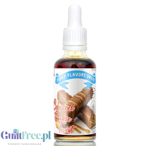 Funky Flavors Sweet Caramel Cookie Twist - sweet flavor drops without sugar or calories