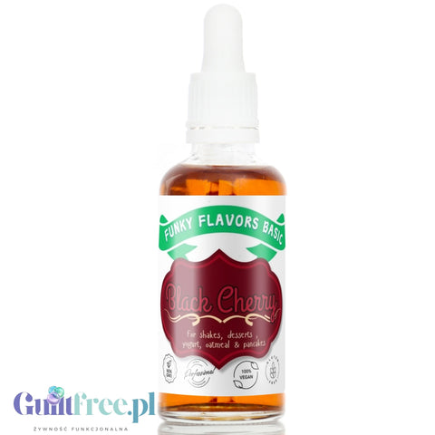 Funky Flavors Basic Black Cherry 30ml - wiśniowe kropelki aromatyzujące bez cukru, słodzików i kalorii