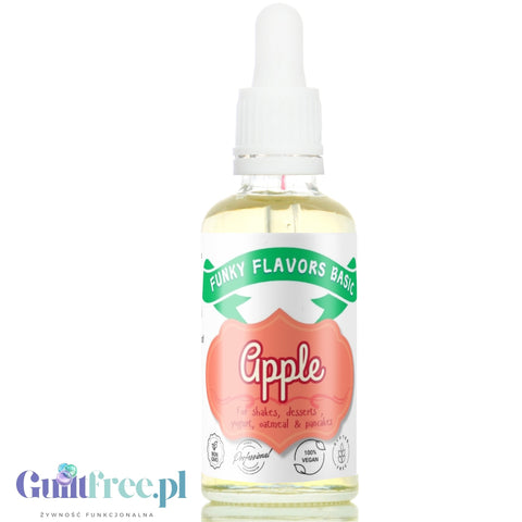 Funky Flavors Basic Apple 30ml - jabłkowe kropelki bez cukru, słodzików i kalorii
