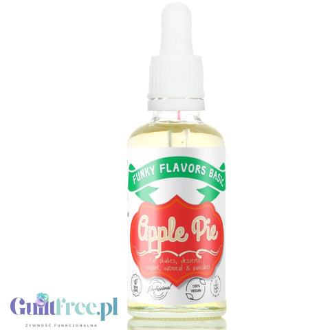 Funky Flavors Basic Apple Pie 30ml - szarlotkowe kropelki bez cukru, słodzików i bez kalorii