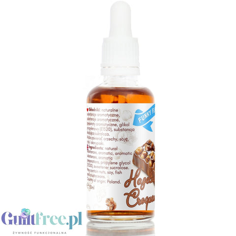 Funky Flavors Sweet Hazelnut Croquant - sweetened flavor with no sugar & no fat, Caramelized Hazelnuts