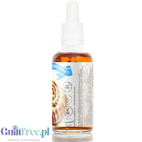 Funky Flavors Sweet White Chocolate Cinnamon Bun - sugar-free cinnamon flavor drops with white chocolate.