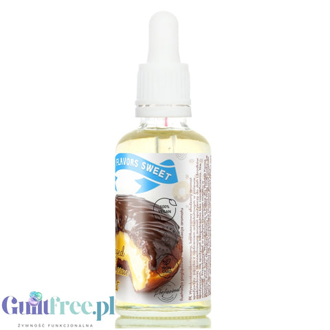 Funky Flavors Sweet Chocolate Glazed Advocaat Donut - Flavor Drops without Calories, Chocolate Creamed Advocaat Donut