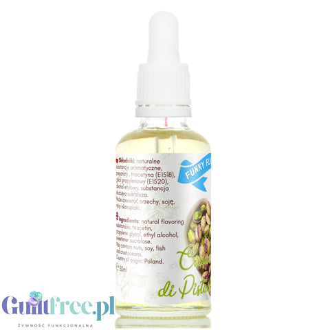 Funky Flavors Sweet Crema di Pistacchio ver. Intense - słodkie kropelki pistacjowy bez cukru, tłuszczu i kcal