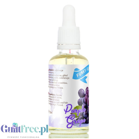 Funky Flavors Sweet Purple Grape - słodkie kropelki bez cukru i kalorii, obłędny smak Fioletowych Winogron