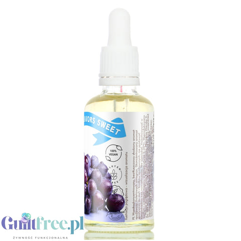 Funky Flavors Sweet Purple Grape - słodkie kropelki bez cukru i kalorii, obłędny smak Fioletowych Winogron