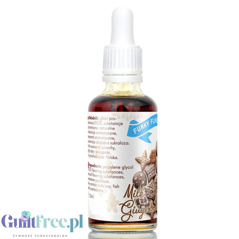 Funky Flavors Sweet Milk Gingerbread - sweetened, liquid, sugar & fat free food flavoring
