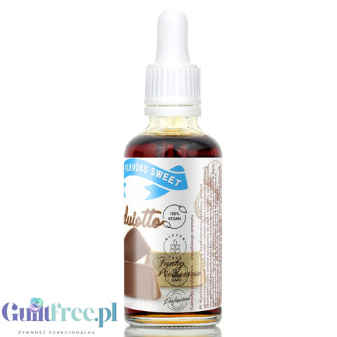 Funky Flavors Sweet Gianduiotto - flavor drops without sugar and calories, flavor of Piedmont pralines with nuts