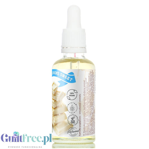 Funky Flavors Sweet White Chocolate Stevia - flavor drops with stevia, sugar free & fat free flavor, White Chocolate