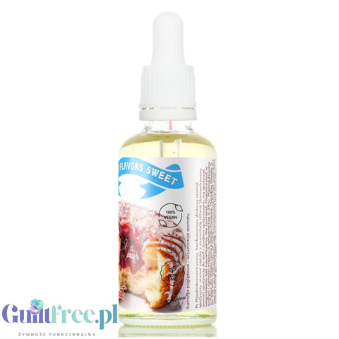 Funky Flavors Sweet Rose Jam Doughnut - słodzony aromat bez cukru, tłuszczu i kcal Pączka z Konfiturą Różaną