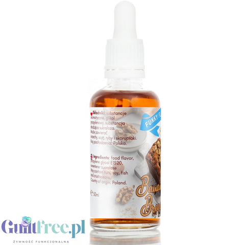 Funky Flavors Sweet Banana Bread - sweet drops of banana bread flavor with nuts, without sugar and calories
