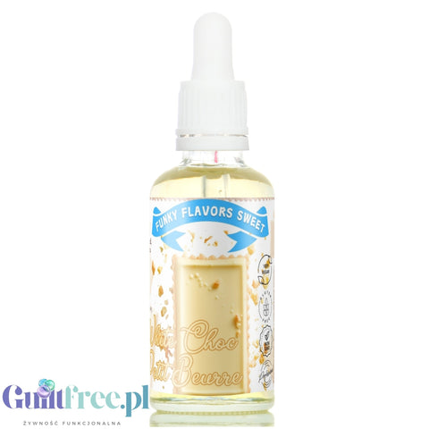 Funky Flavors Sweet White Choc Petit Beurre - sweetened concentrated flavor of butter cookies in white chocolate