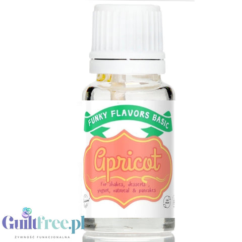 Funky Flavors Basic Apricot 10ml - morelowe kropelki aromatyzujące bez cukru, słodzików i tłuszczu