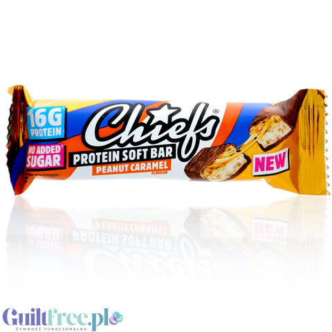 Chiefs Protein Soft Bar Peanut Caramel - Protein bar, Peanut Caramel, 16g protein & 226kcal
