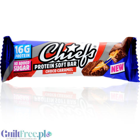 Chiefs Protein Soft Bar Choco Caramel - Protein bar, Chocolate & Caramel, 16g protein & 202kcal