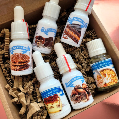Funky Flavors Sweet 6 x 10ml, Set Testerski Guilty Pleasures