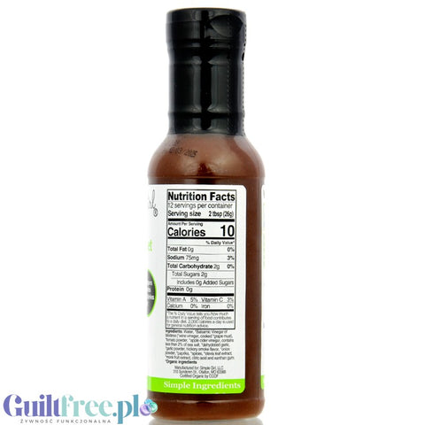 Simple Girl Country Sweet BBQ Sauce - słodki sos BBQ ze stewią 5 kcal, bez cukru i bez tłuszczu