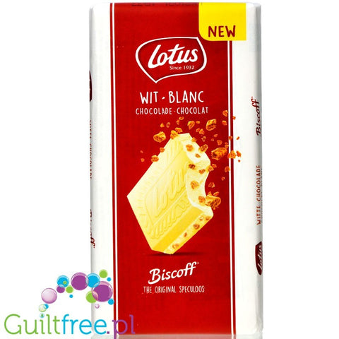 Lotus Crunchy Biscoff White Chocolate (CHEAT MEAL) - biała czekolada z kawałkami ciastek speculos