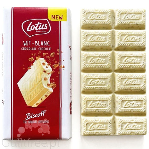 Lotus Crunchy Biscoff White Chocolate (CHEAT MEAL) - white chocolate with pieces of spekulos cookies