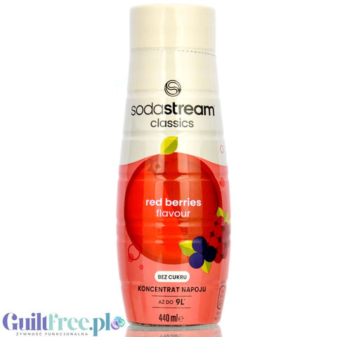 SodaStream No Sugar Red Berries 440ml, sugar free concentrate for 9L ready drink