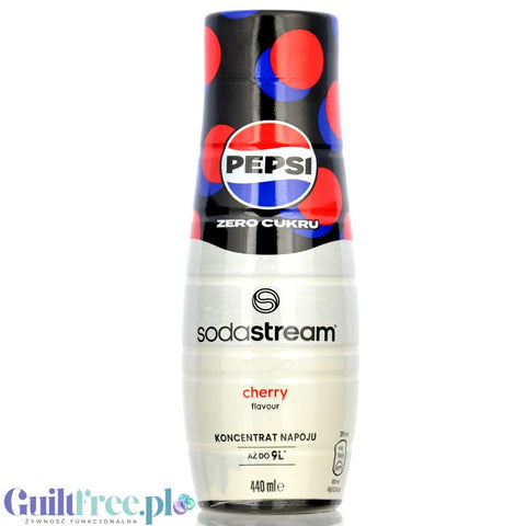 Pepsi Cherry Free SodaStream No Sugar - sugar & calorie free water syrup & concentrate 440ml, cherry Pepsi