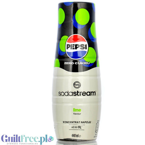 Pepsi Lime Free SodaStream No Sugar - sugar and calorie free water syrup/concentrate 440ml