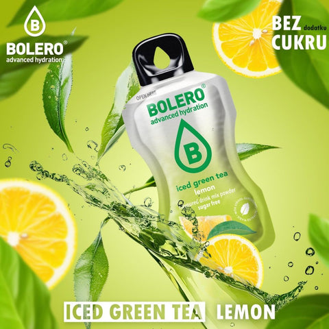 Bolero Drink Iced Green Tea Lemon 8g - instant drink in a sachet, with stevia, Iced Green Tea & Lemons