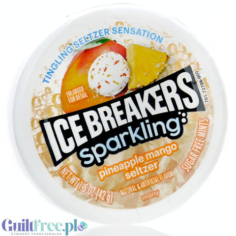Ice Breakers Sparling Pineapple Mango Seltzer - sparkling sugar-free candy with mango pineapple flavor
