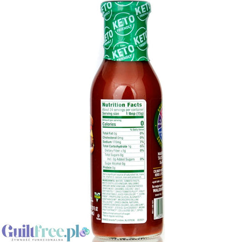 Walden Farms Ketchup - sandwich tomato sauce without sugar and calories, US version without sucralose