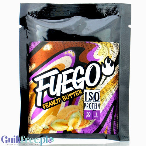 Fuego Iso Protein Peanut Butter 30g - izolat białek serwatkowych o smaku masła orzechowego