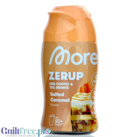 More Nutrition Zerup Salted Caramel - concentrated syrup for coffee and tea without sugar and calories, Salted Caramel