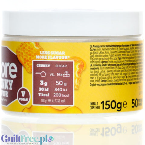 More Nutrition Chunky Flavor Pure Honey 150g - niskokaloryczny wegański aromat miodowy w proszku