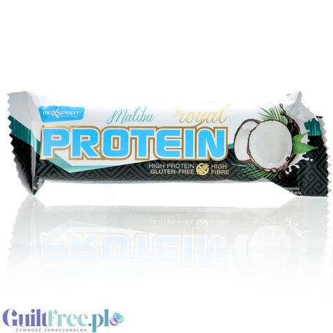 MaxSport Royal Protein Bar Malibu Royal - baton proteinowy 29% białka z kokosem i czekoladą