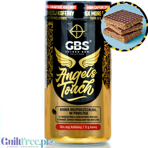 GBS Angel's Touch caffeinated instant coffee, Milk Chocolate Wafer