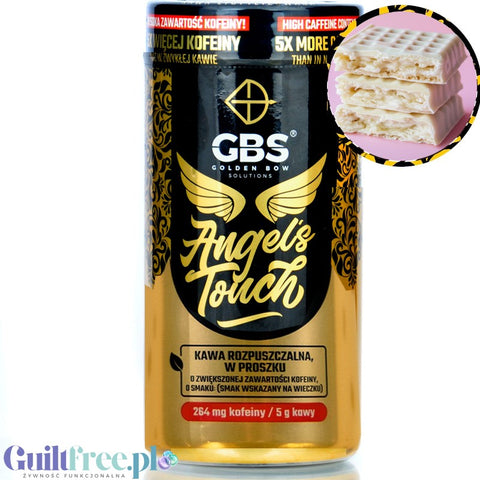 GBS Angel's Touch caffeinated instant coffee, White Chocolate Wafer