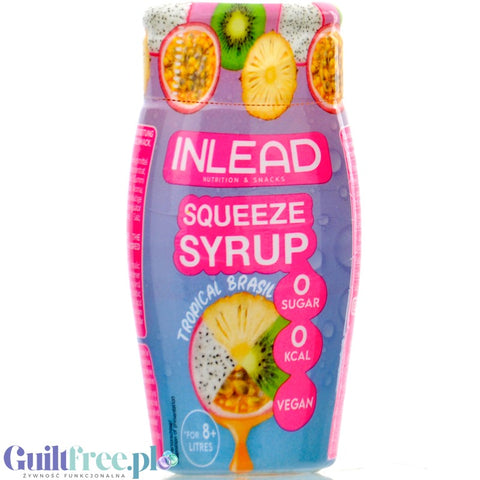 Inlead Squeeze Syrup Tropical Brasil - concentrated water syrup with no sugar or calories for 8L