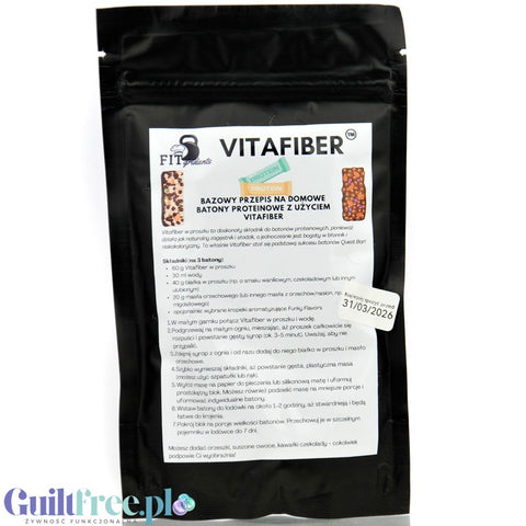 FITgridients VitaFiber 100g - naturalny słodzik z błonnika do domowych batonów białkowych