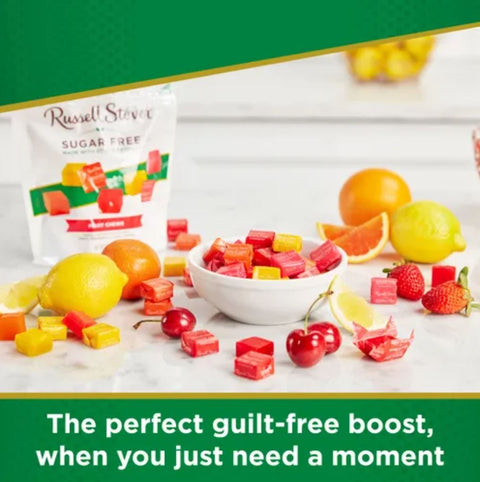 Russell Stover Stevia Fruit Chews - owocowe cukierki do żucia bez cukru