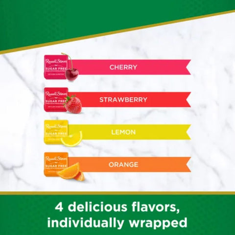 Russell Stover Stevia Fruit Chews - owocowe cukierki do żucia bez cukru