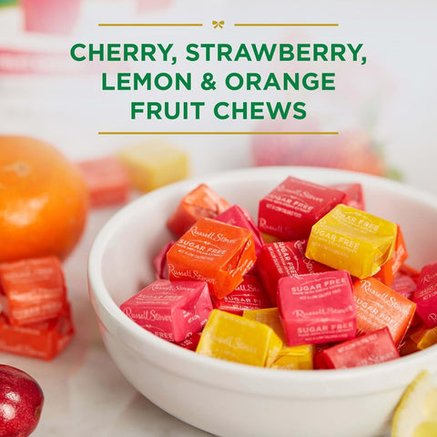 Russell Stover Stevia Fruit Chews - owocowe cukierki do żucia bez cukru