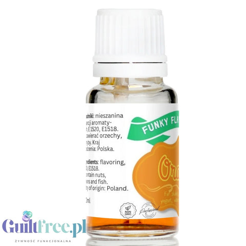 Funky Flavors Basic Orange 10ml - pomarańczowe kropelki aromatyczne do żywności, bez cukru i bez tłuszczu