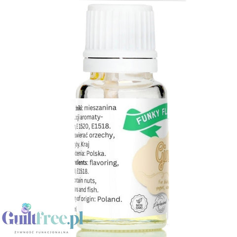 Funky Flavors Basic Ginger 10ml - imbirowe kropelki aromatyzujące bez cukru, kalorii i słodzików